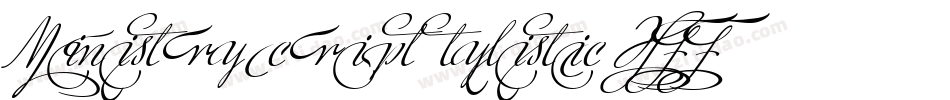 Ministry Script Stylistic HFF字体转换